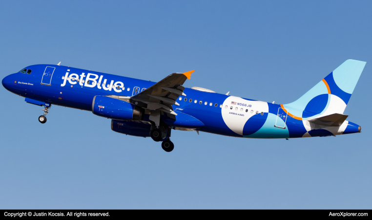 Photo of N566JB - JetBlue Airways Airbus A320 at TPA on AeroXplorer Aviation Database