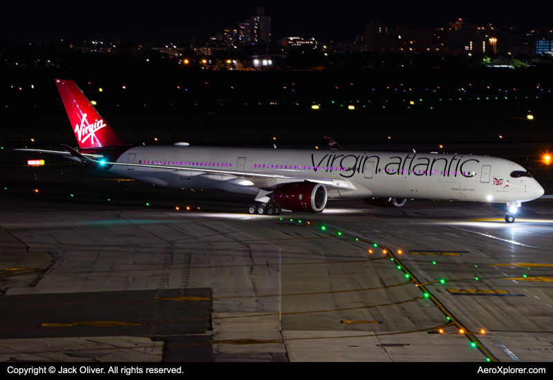 Photo of G-VJAM - Virgin Atlantic Airbus A350-1000 at JFK on AeroXplorer Aviation Database
