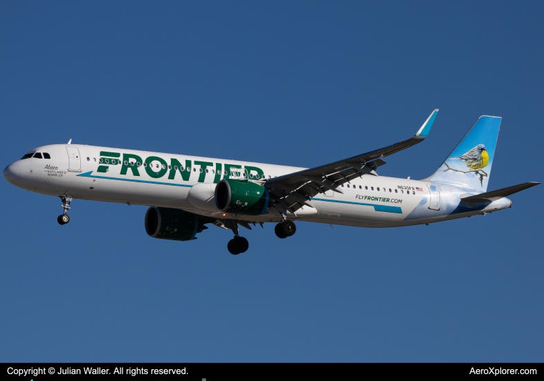 Photo of N630FR - Frontier Airlines Airbus A321NEO at MCO on AeroXplorer Aviation Database Photo of N630FR - Frontier Airlines Airbus A321NEO at MCO on AeroXplorer Aviation Database
