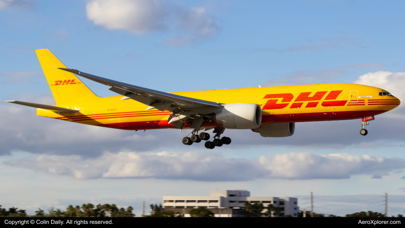 Photo of N706GT - DHL Boeing 777-F at MIA on AeroXplorer Aviation Database