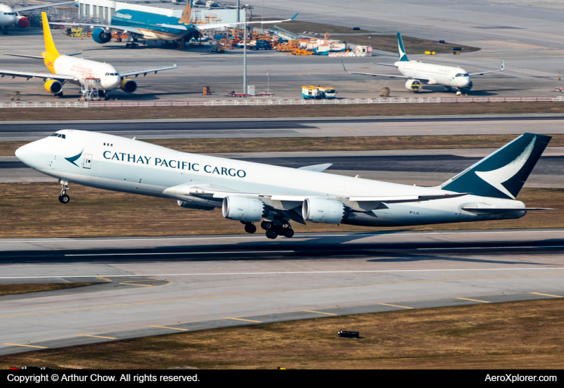 Photo of B-LJL - Cathay Pacific Cargo Boeing 747-8F at HKG on AeroXplorer Aviation Database