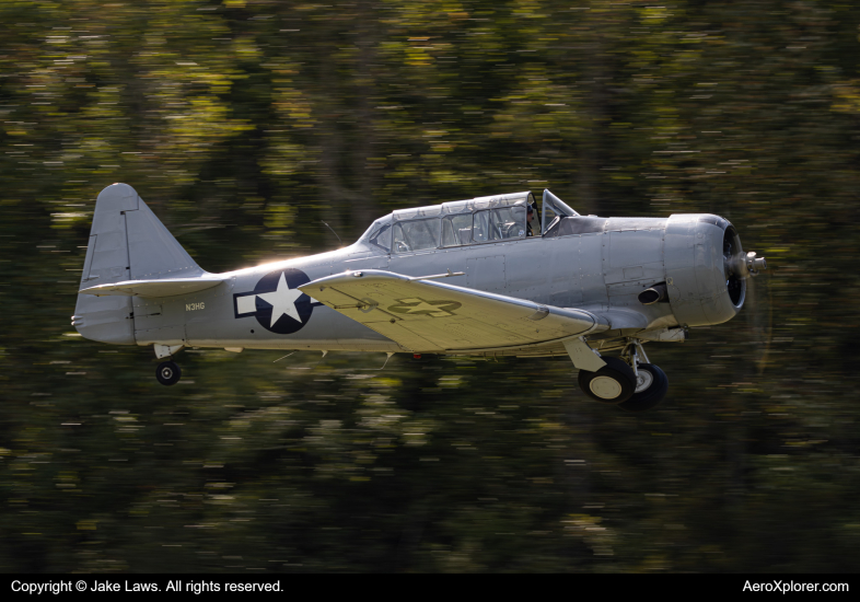 Photo of N3HG - PRIVATE North American T-6 Texan at 42VA on AeroXplorer Aviation Database