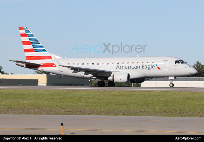 Photo of N762DT - American Eagle Embraer E170 at MHT on AeroXplorer Aviation Database