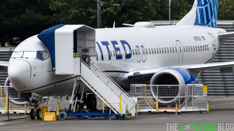Photo of N57001 - United Airlines Boeing 737 MAX 9 at RNT on AeroXplorer Aviation Database