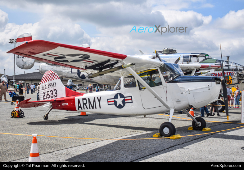 Photo of N533PE - PRIVATE CESSNA O-1 BIRD DOG at DOV on AeroXplorer Aviation Database