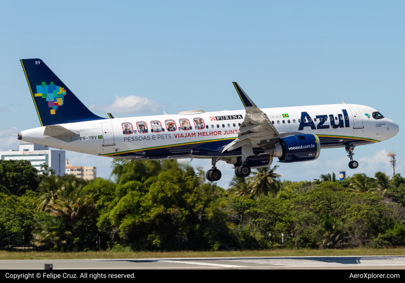 Photo of PR-YRV - Azul  Airbus A320NEO at SSA on AeroXplorer Aviation Database