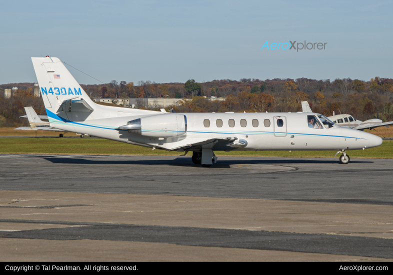 Photo of N430AM - PRIVATE Cessna 560 Citation at FDK on AeroXplorer Aviation Database