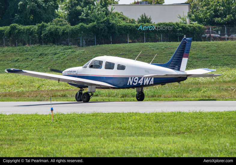 Photo of N94WA - PRIVATE Piper PA-28 at GAI on AeroXplorer Aviation Database