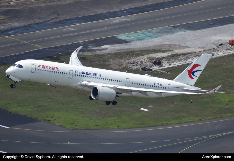 Photo of B-308E - China Eastern Airlines Airbus A350-900 at SYD on AeroXplorer Aviation Database