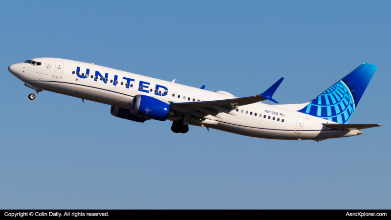 Photo of N27269 - United Airlines Boeing 737 MAX 8 at CLT on AeroXplorer Aviation Database