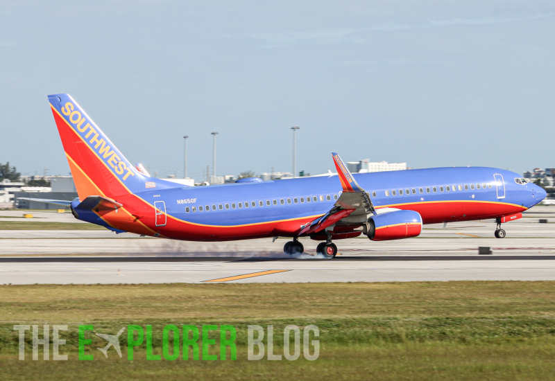 Photo of N8650F - Southwest Airlines Boeing 737-800 at FLL on AeroXplorer Aviation Database