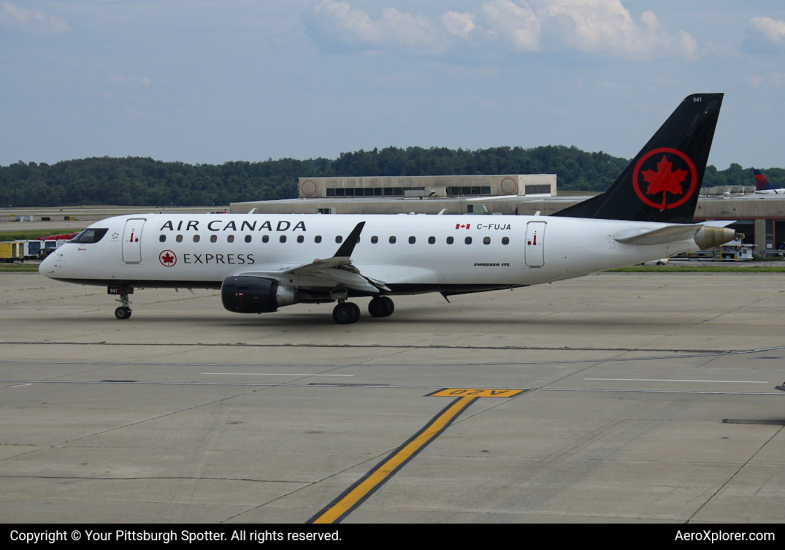 Photo of C-FUJA - Air Canada Express Embraer E175 at PIT on AeroXplorer Aviation Database