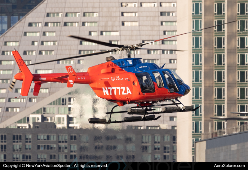 Photo of N777ZA - PRIVATE Bell 407 at JRA on AeroXplorer Aviation Database