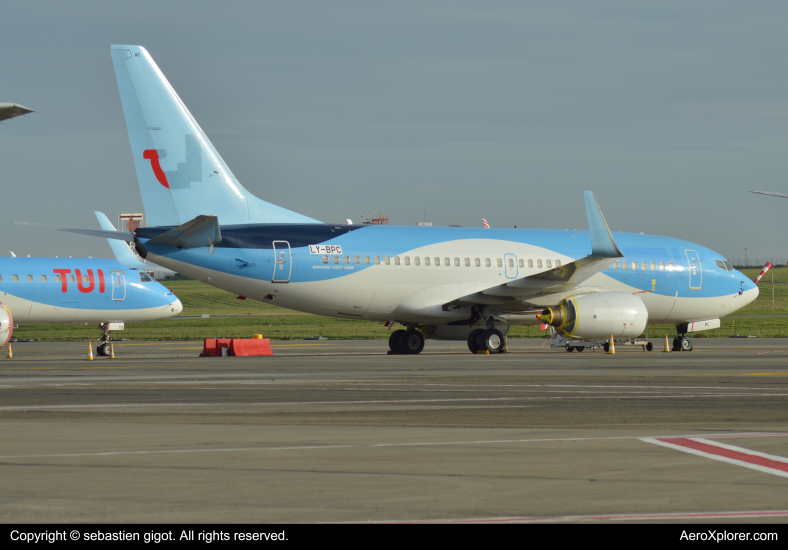 Photo of LY-BPC - Private Boeing 737-700 at BRU on AeroXplorer Aviation Database