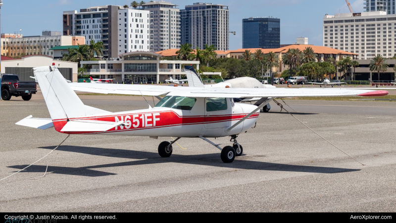 Photo of N651EF - PRIVATE Cessna 150 at SPG on AeroXplorer Aviation Database