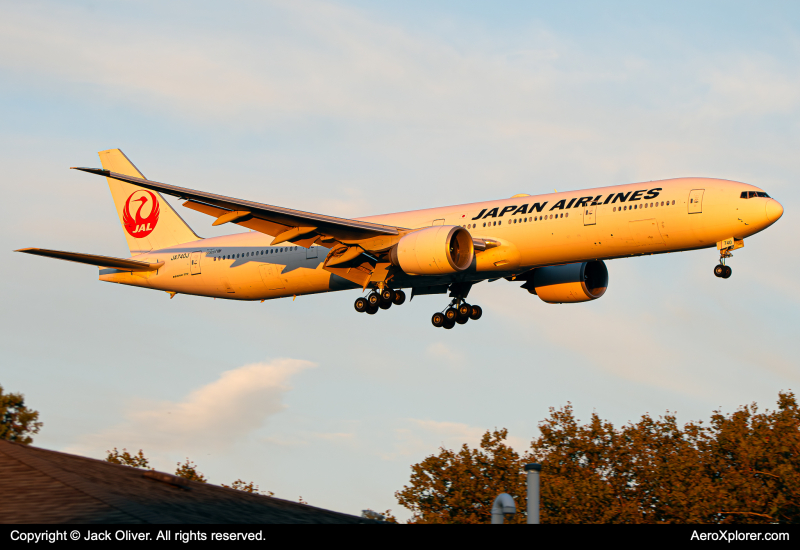 Photo of JA740J - Japan Airlines Boeing 777-300ER at JFK on AeroXplorer Aviation Database