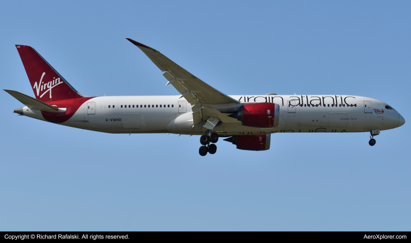 Photo of G-VWHO - Virgin Atlantic Boeing 787-9 at LHR on AeroXplorer Aviation Database