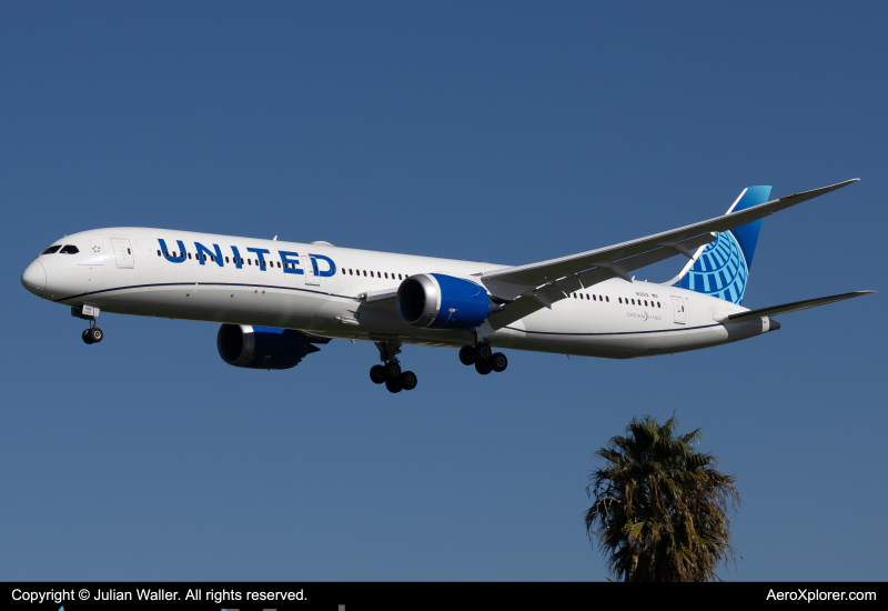 Photo of N12012 - United Airlines Boeing 787-10 at LAX on AeroXplorer Aviation Database
