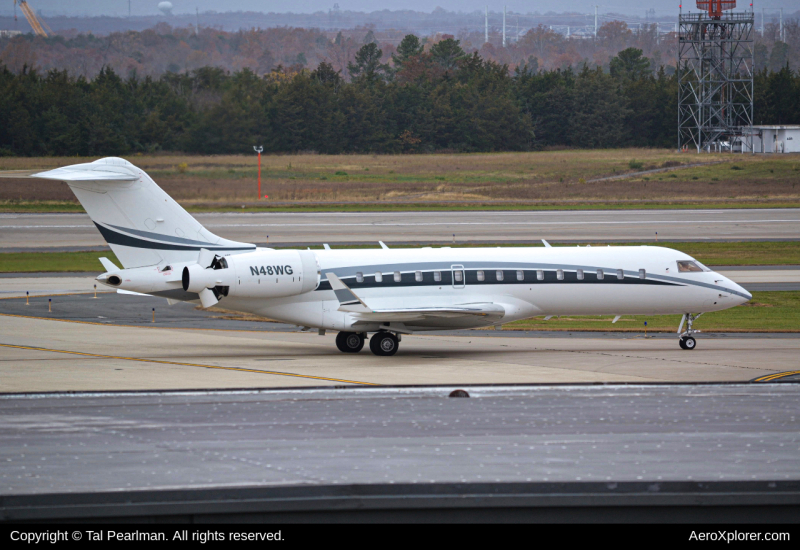 Photo of N48WG - PRIVATE Bombardier Global Express at IAD on AeroXplorer Aviation Database