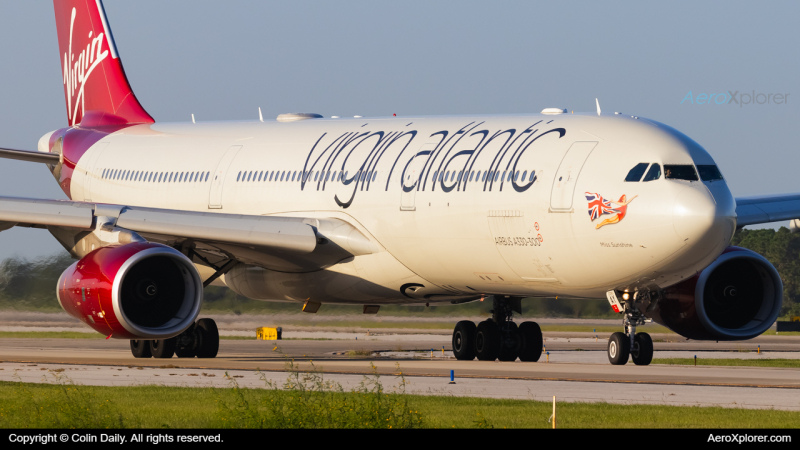 Photo of G-VRAY - Virgin Atlantic Airbus A330-300 at MCO on AeroXplorer Aviation Database