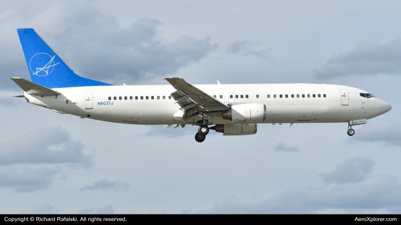 Photo of N803TJ - iAero Airways Boeing 737-400 at MIA on AeroXplorer Aviation Database