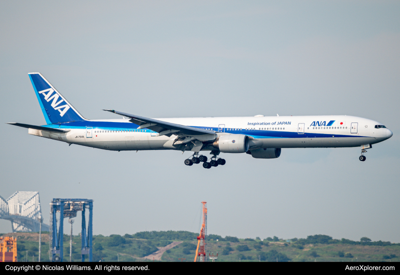 Photo of JA754A - All Nippon Airways Boeing 777-300 at HND on AeroXplorer Aviation Database