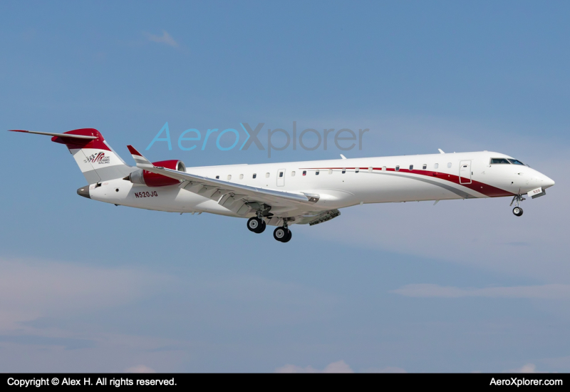 Photo of N520JG - PRIVATE Mitsubishi CRJ-700 at MHT on AeroXplorer Aviation Database