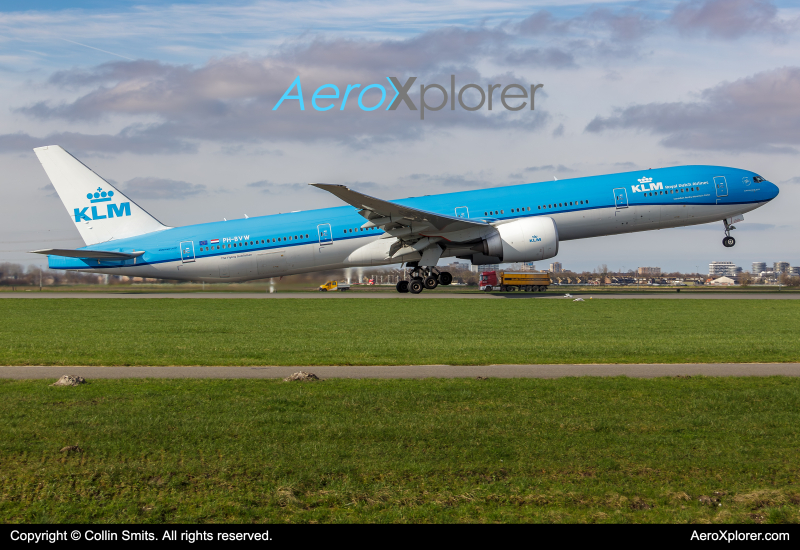 Photo of PH-BVW - KLM Boeing 777-300ER at AMS on AeroXplorer Aviation Database