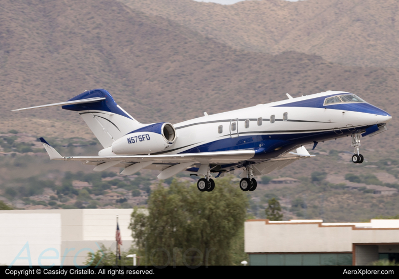 Photo of N575FD - PRIVATE Bombardier Challenger 300 at SCF on AeroXplorer Aviation Database