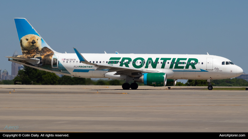 Photo of N235FR - Frontier Airlines Airbus A320 at CLT on AeroXplorer Aviation Database