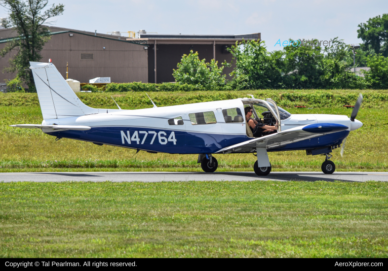 Photo of N47764 - PRIVATE Piper PA-32 at GAI on AeroXplorer Aviation Database