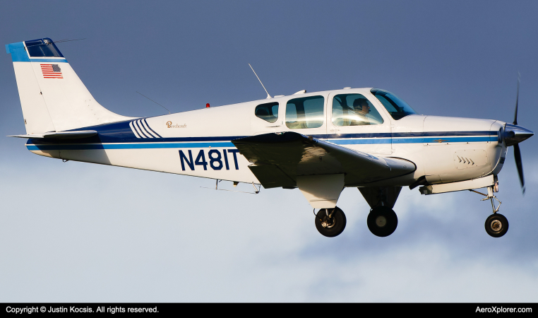 Photo of N481T - PRIVATE Beech 35-A33 Debonair at TPA on AeroXplorer Aviation Database