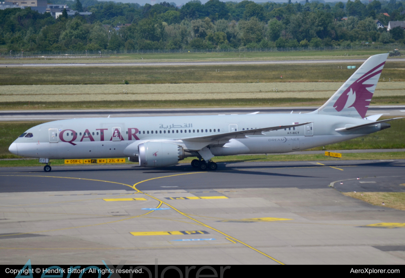 Photo of A7-BCT - Qatar Airways Boeing 787-8 at DUS on AeroXplorer Aviation Database