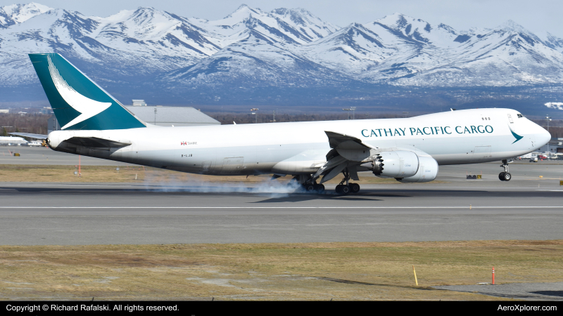 Photo of B-LJB - Cathay Pacific Cargo Boeing 747-8F at ANC on AeroXplorer Aviation Database
