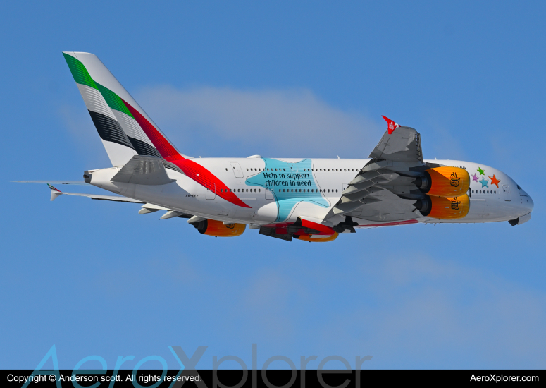 Photo of A6-EEP - Emirates Airbus A380-800 at YYZ on AeroXplorer Aviation Database