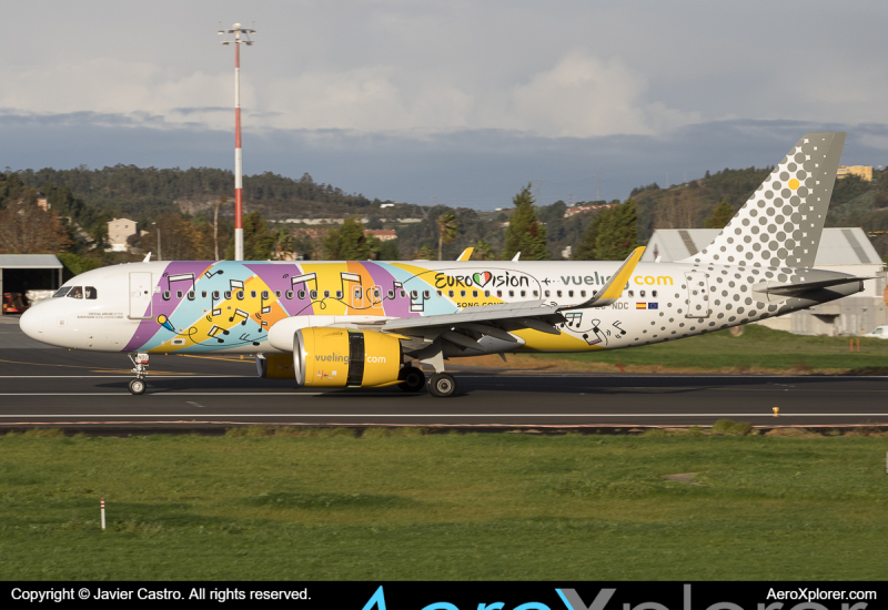 Photo of EC-NDC - Vueling Airbus A320NEO at LCG on AeroXplorer Aviation Database