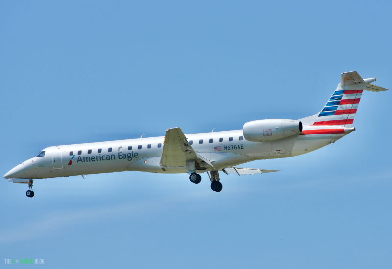 Photo of N676AE - American Eagle Embraer ERJ145 at GRB on AeroXplorer Aviation Database