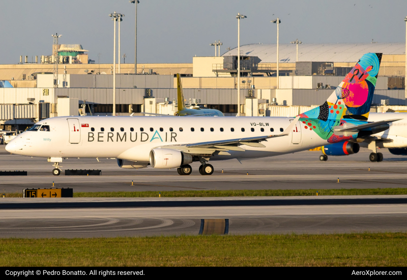 Photo of VQ-BLW - BermudAir Embraer E175 at FLL on AeroXplorer Aviation Database