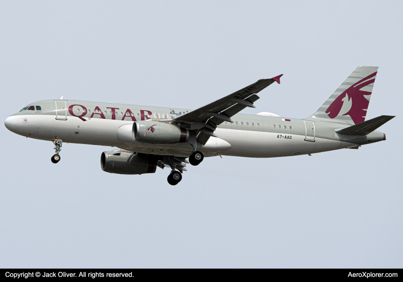 Photo of A7-AAG - Qatar Airways Amiri Flight  Airbus A320 at JFK on AeroXplorer Aviation Database