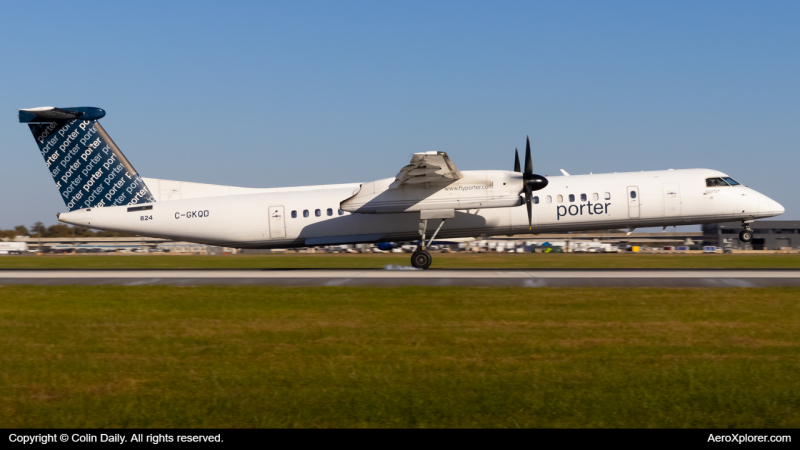 Photo of C-GKQD - Porter Airlines Dash 8 Q400 at IAD on AeroXplorer Aviation Database