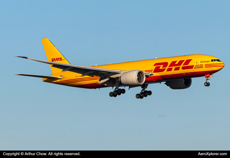 Photo of D-AALL - DHL Boeing 777-200F at HKG on AeroXplorer Aviation Database