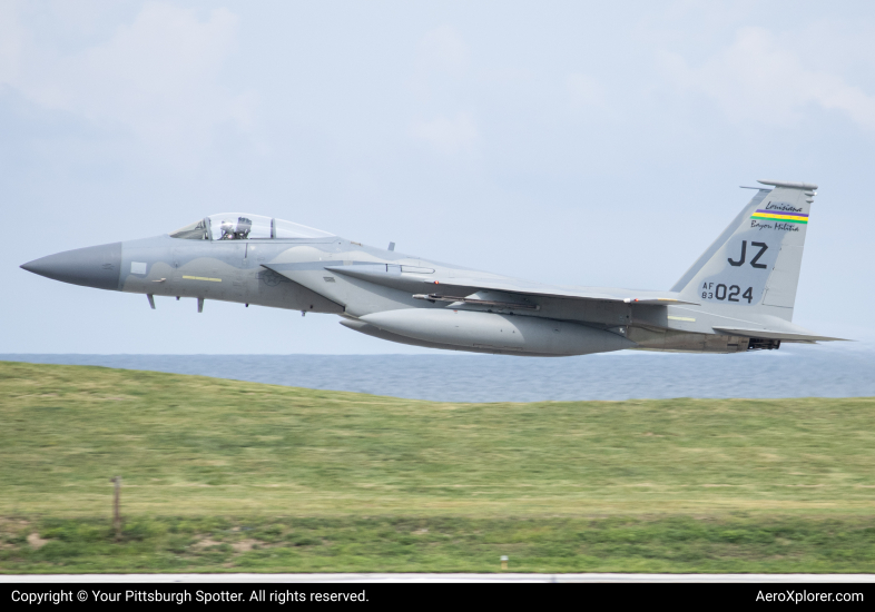 Photo of 83-0024  - USAF - United States Air Force McDonnell Douglas F-15 Eagle at BKL on AeroXplorer Aviation Database