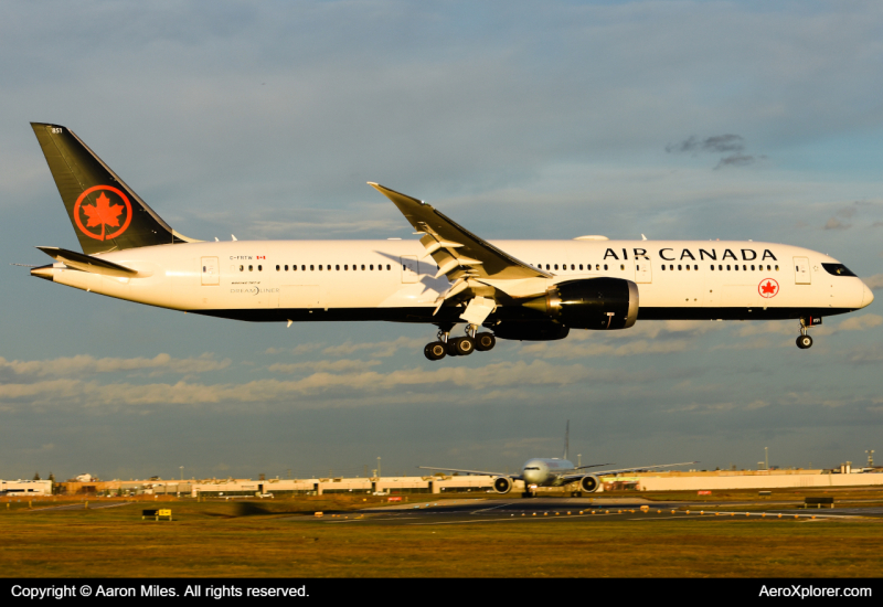 Photo of C-FRTW - Air Canada Boeing 787-9 at YYZ on AeroXplorer Aviation Database