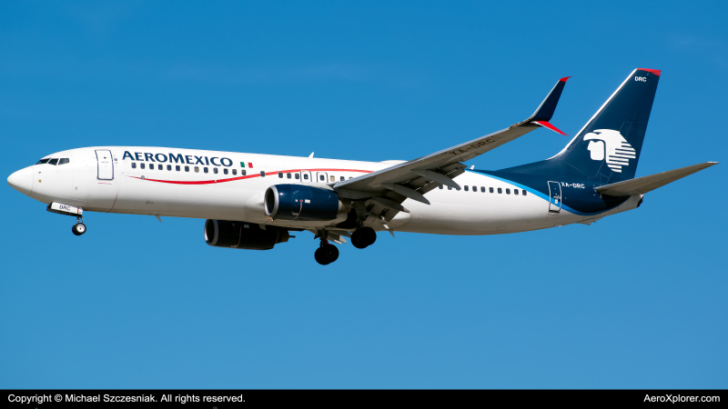 Photo of XA-DRC - Aeromexico Boeing 737-800 at ORD on AeroXplorer Aviation Database
