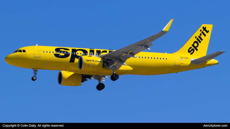 Photo of N932NK - Spirit Airlines Airbus A320NEO at IAH on AeroXplorer Aviation Database