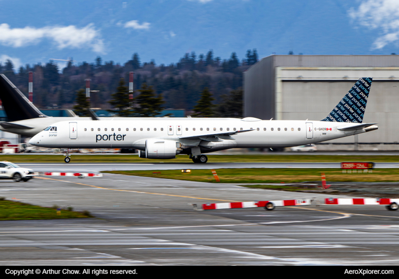 Photo of C-GKQR - Porter Airlines Embraer E195-E2 at YVR on AeroXplorer Aviation Database