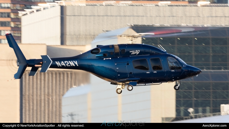 Photo of N42NY - PRIVATE Bell 429 at JRA on AeroXplorer Aviation Database