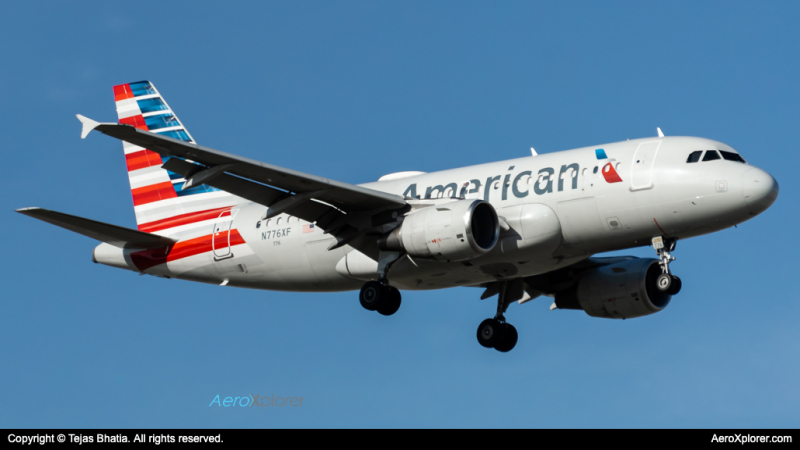 Photo of N776XF - American Airlines Airbus A319 at DFW on AeroXplorer Aviation Database