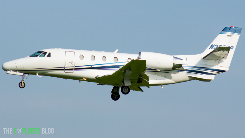 Photo of N328RP - PRIVATE Cessna 560XL Citation Excel at LUK on AeroXplorer Aviation Database