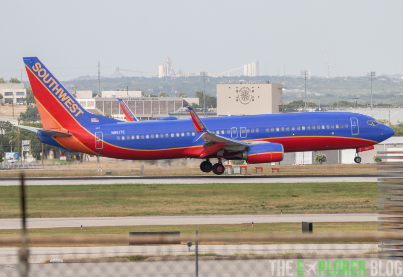 Photo of N8617E - Southwest Airlines Boeing 737-800 at SAT on AeroXplorer Aviation Database